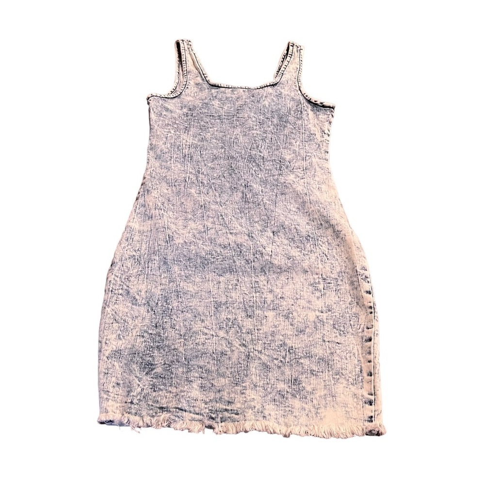 Roma Studio Women’s Stretch Denim Bodycon Sleeveless Mini Dress Fringed …